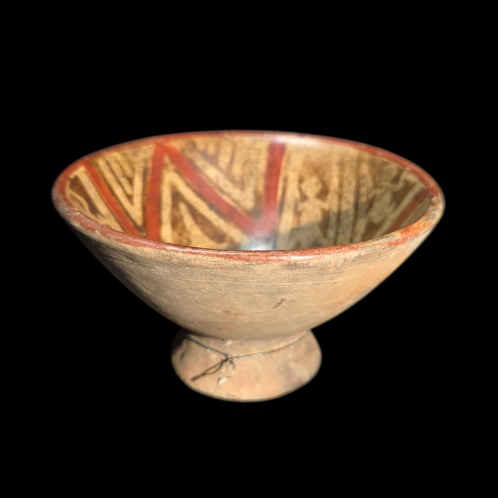 Pre-Columbian Nariño Painted Pedestal Bowl