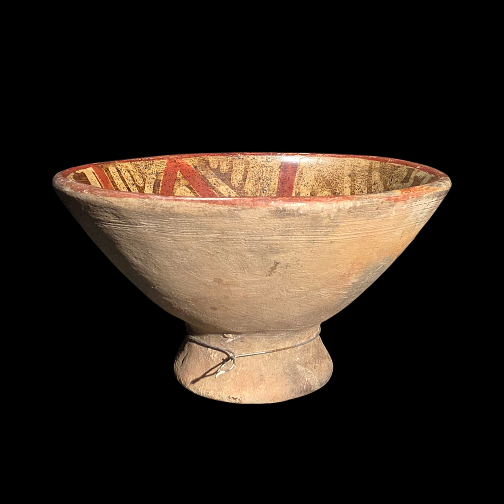 Pre-Columbian Nariño Painted Pedestal Bowl