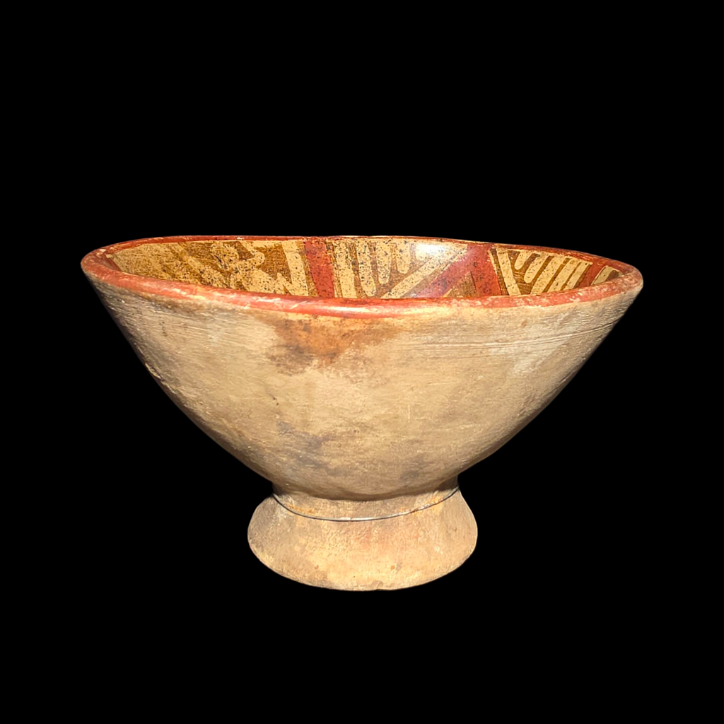 Pre-Columbian Nariño Painted Pedestal Bowl