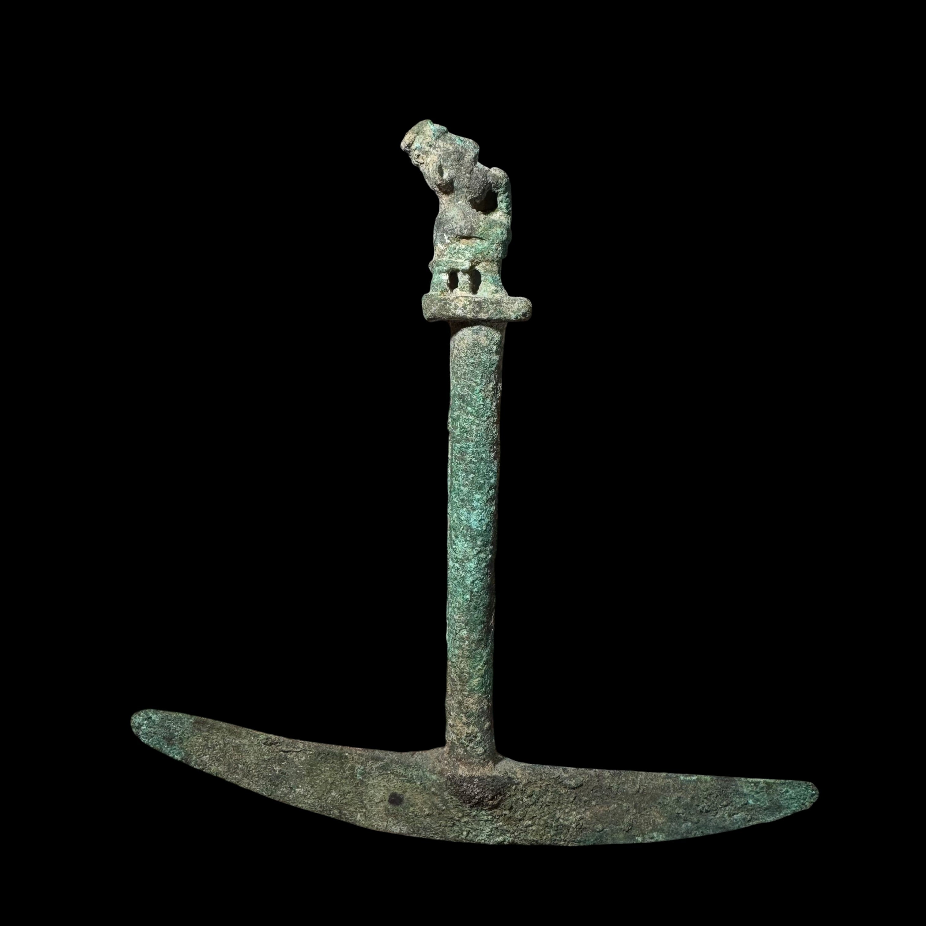 Pre-Columbian Moche Copper Tumi Knife