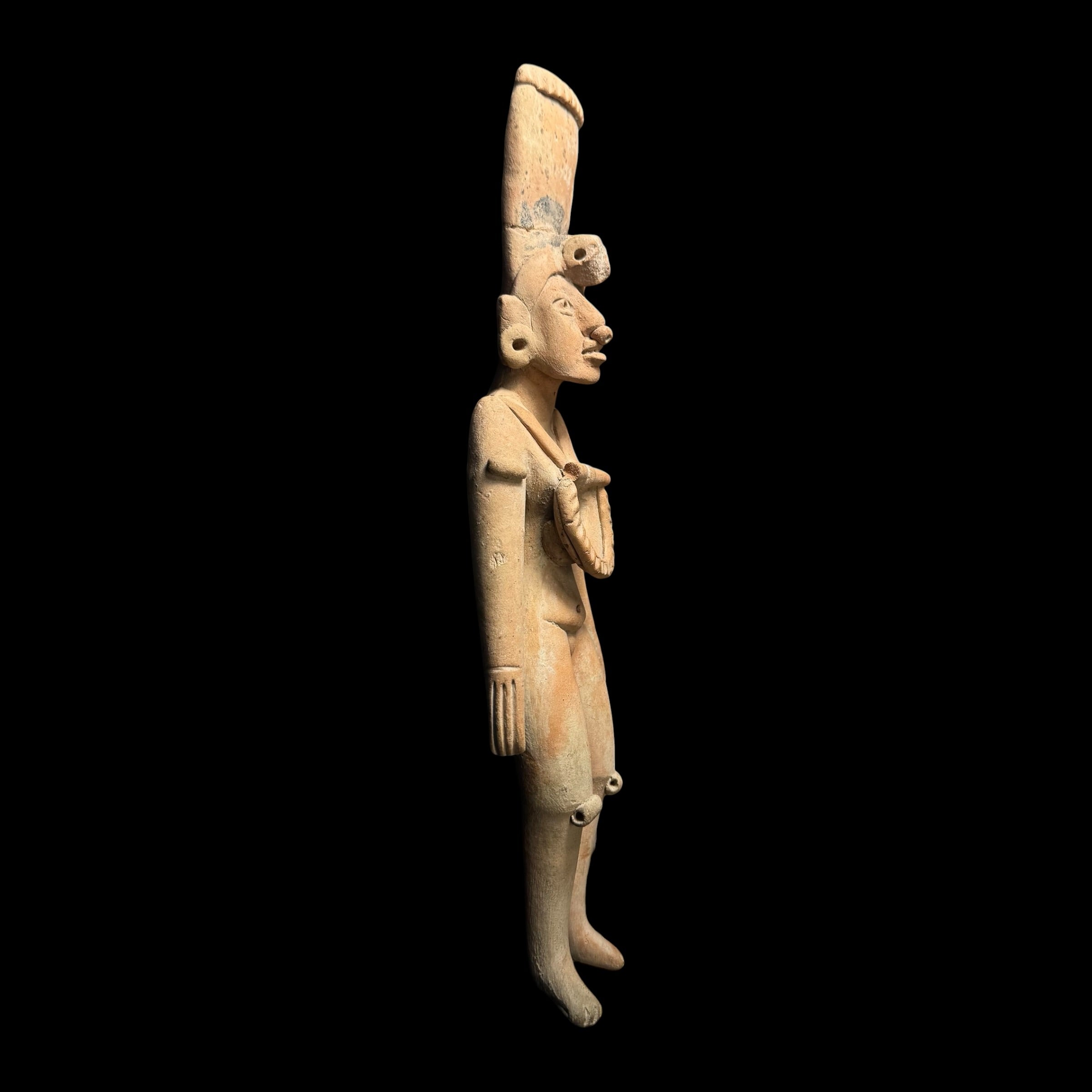 Large Pre-Columbian Huastec Pottery Ballplayer