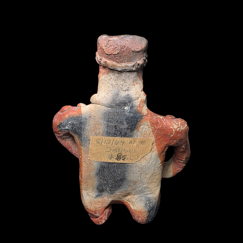 Pre-Columbian Jalisco painted pottery figure