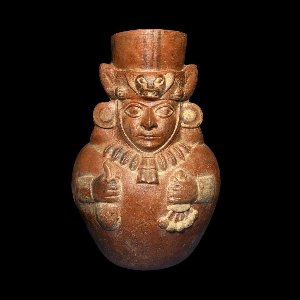 Pre-Columbian Moche IV Shaman Figural Vessel