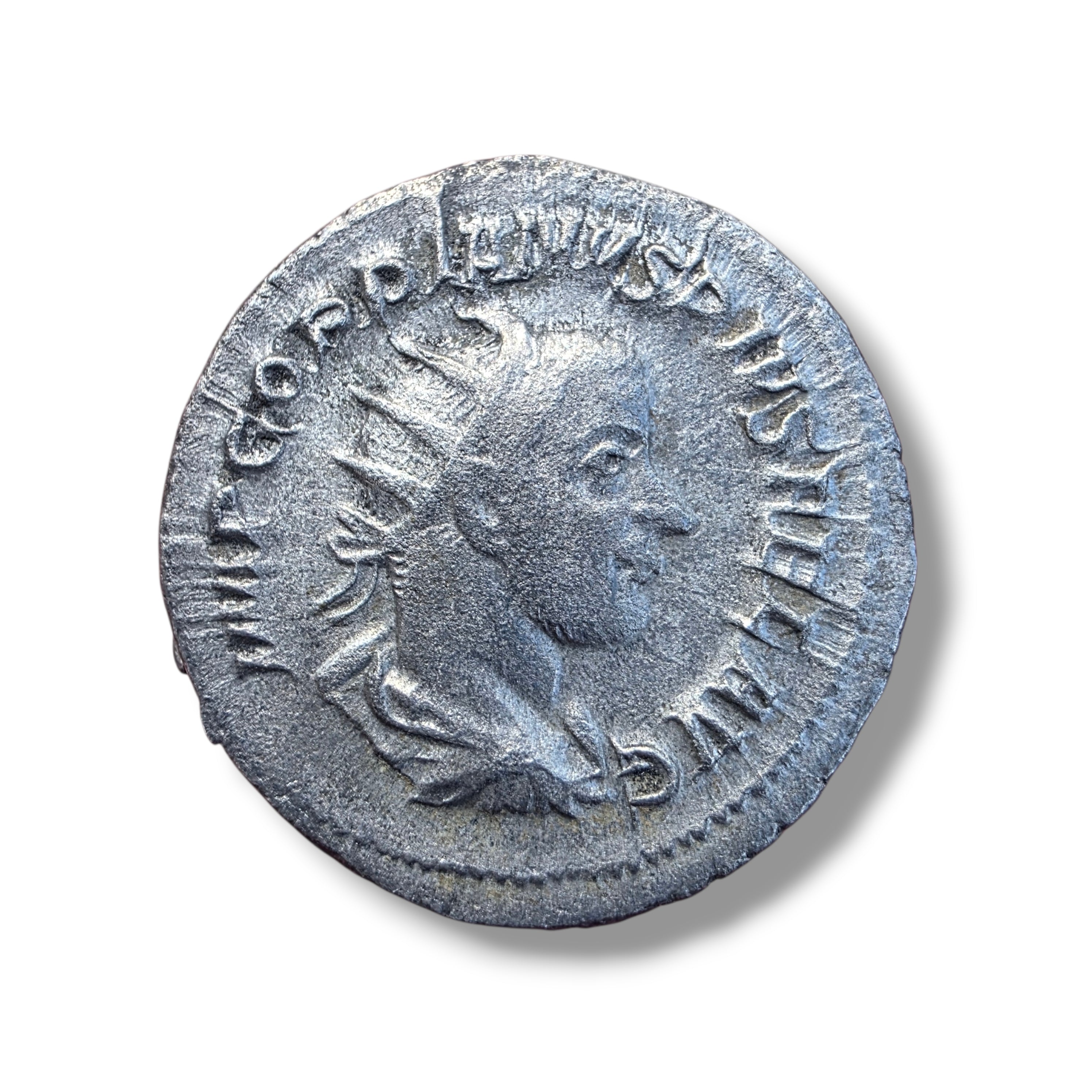 Ancient Roman Silver Antoninianus of Gordian III (243–244 AD) – Fortuna Reverse – RIC 143
