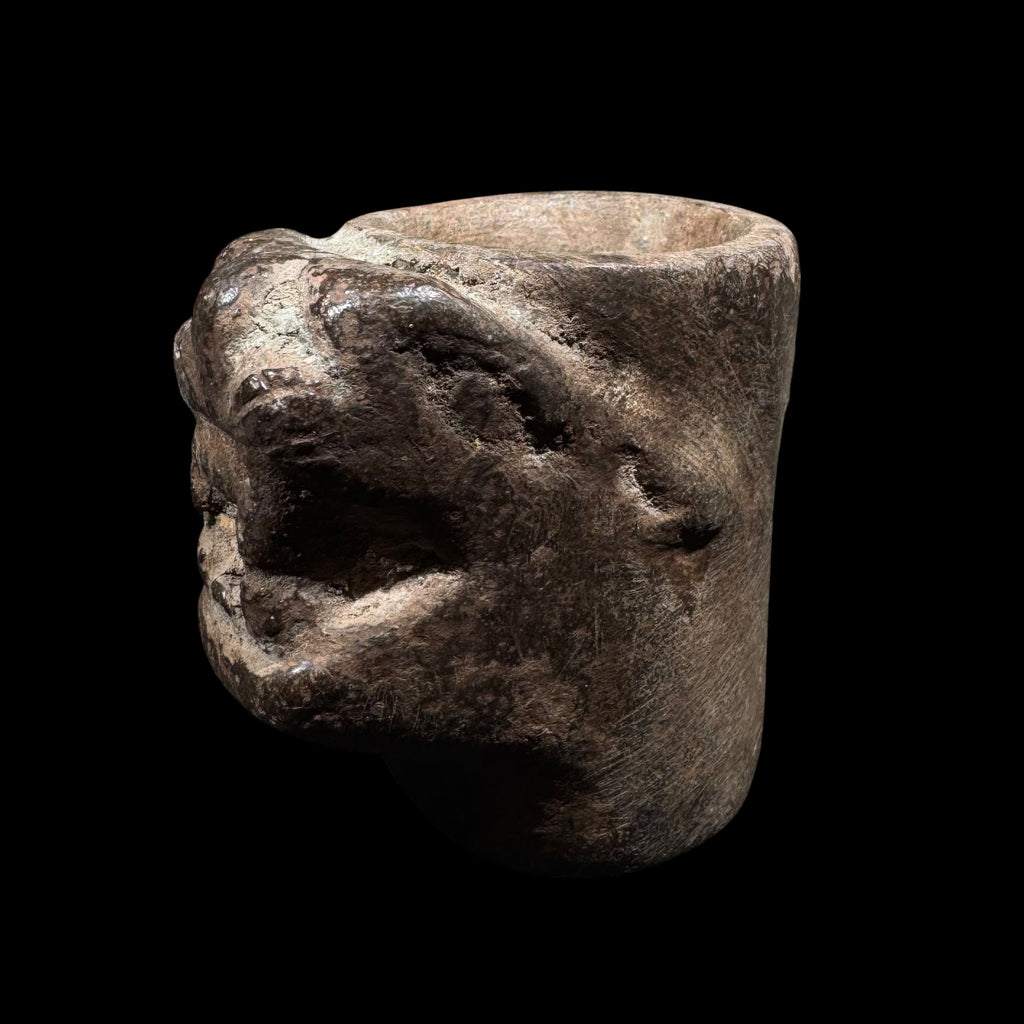 Pre-Columbian Tiwanaku (Tiahuanaco) Stone Feline Ceremonial Kero