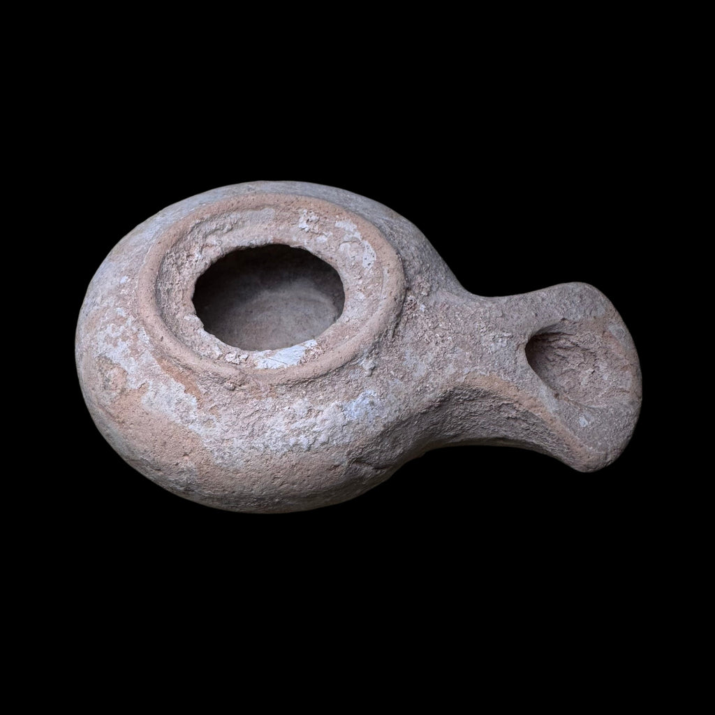 Ancient Hellenistic / Roman “Herodian” Wheel-Made Oil Lamp, Palestine