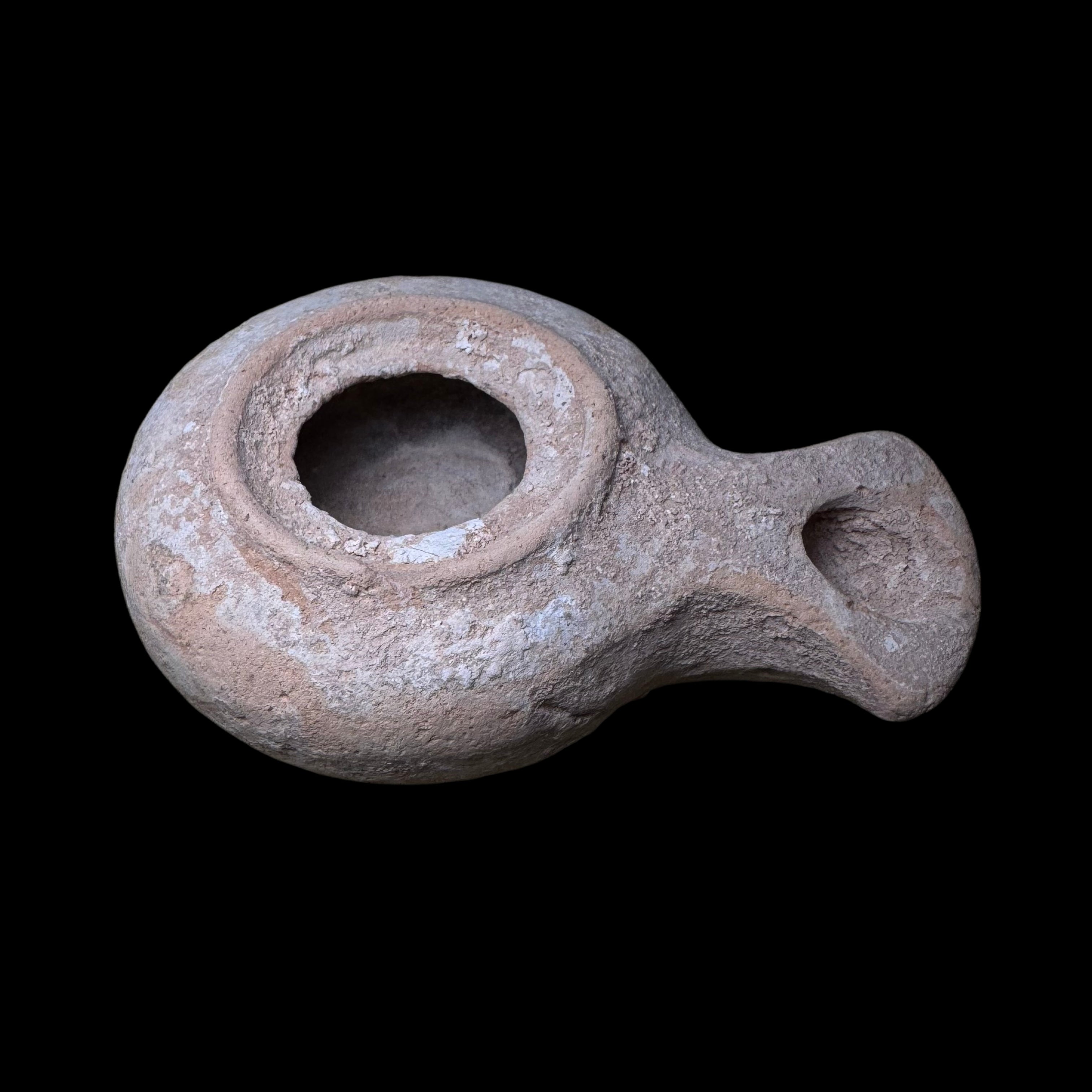 Ancient Hellenistic / Roman “Herodian” Wheel-Made Oil Lamp, Palestine