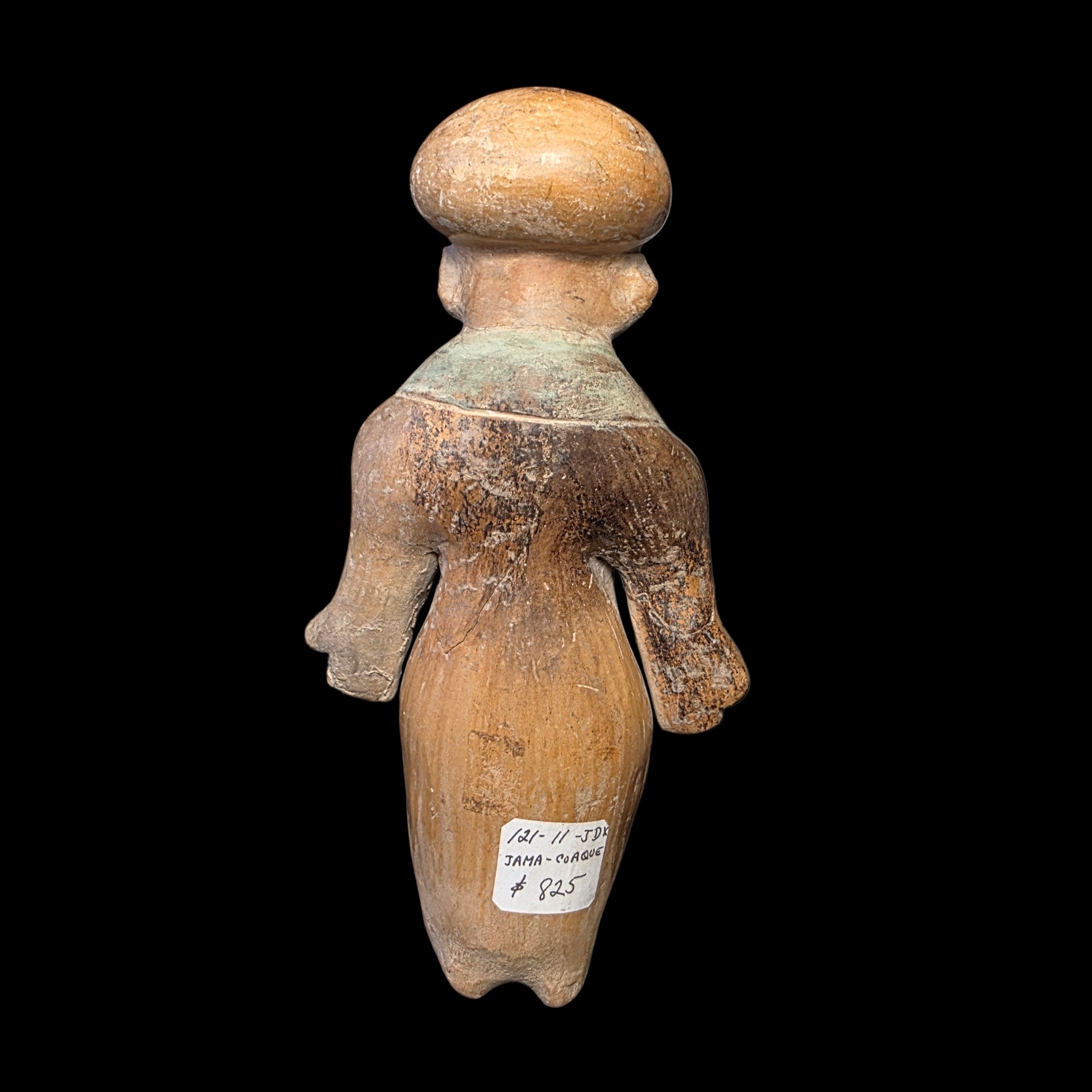 Pre-Columbian Jama-Coaque Pottery Female Figure