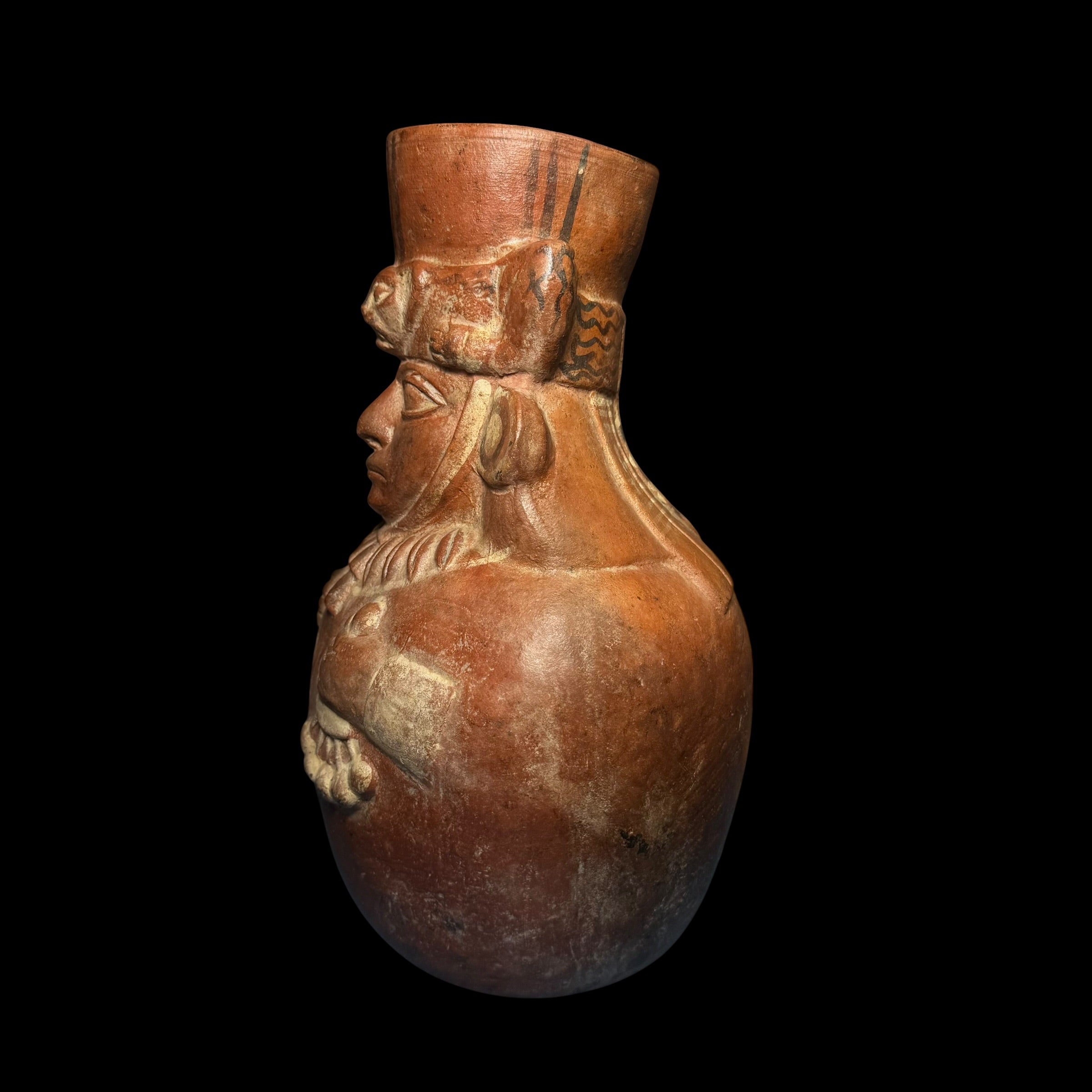 Pre-Columbian Moche IV Shaman Figural Vessel