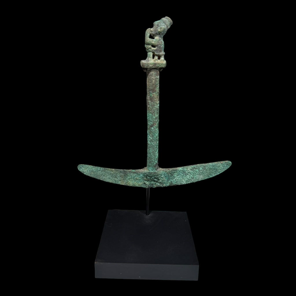 Pre-Columbian Moche Copper Tumi Knife