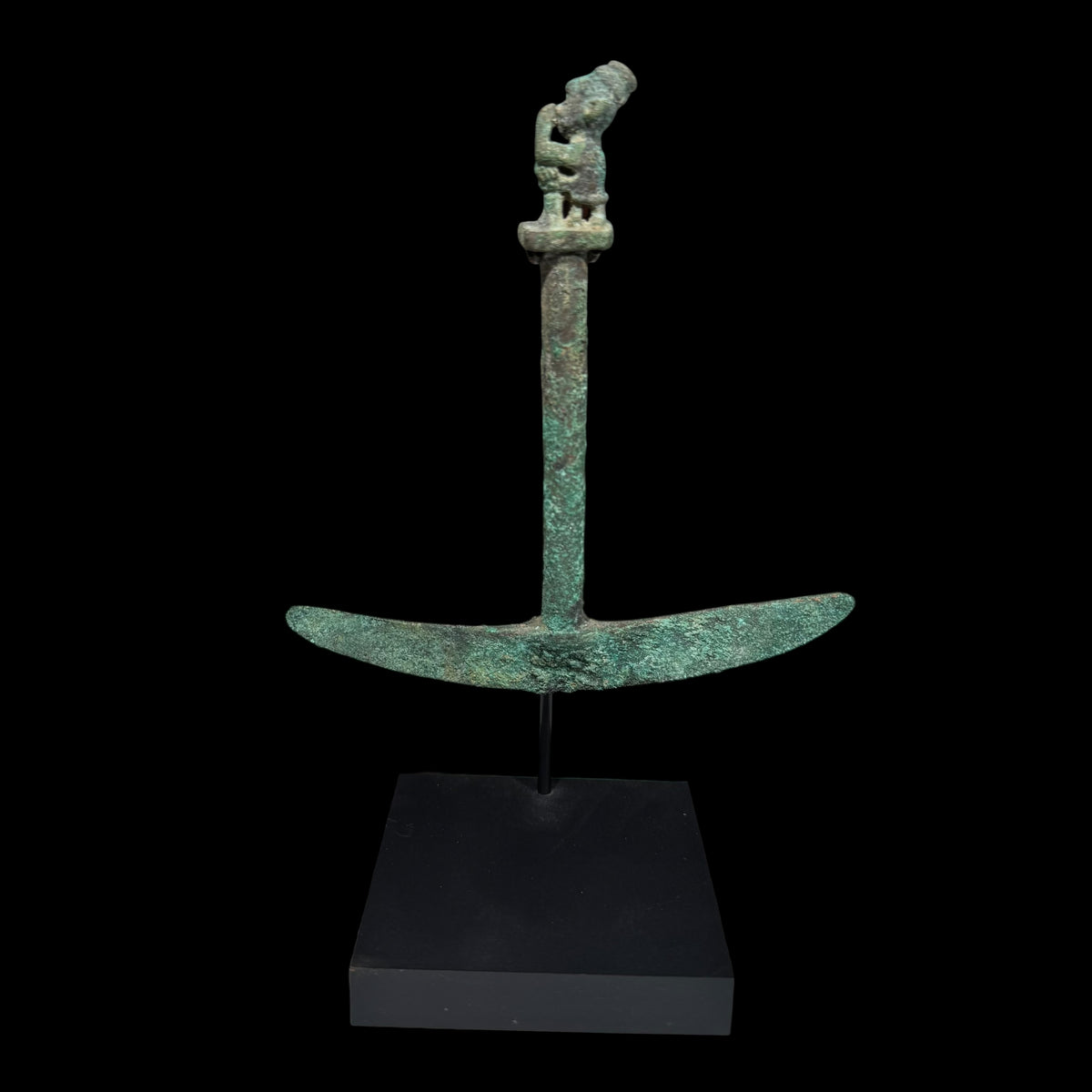 Pre-Columbian Moche Copper Tumi Knife