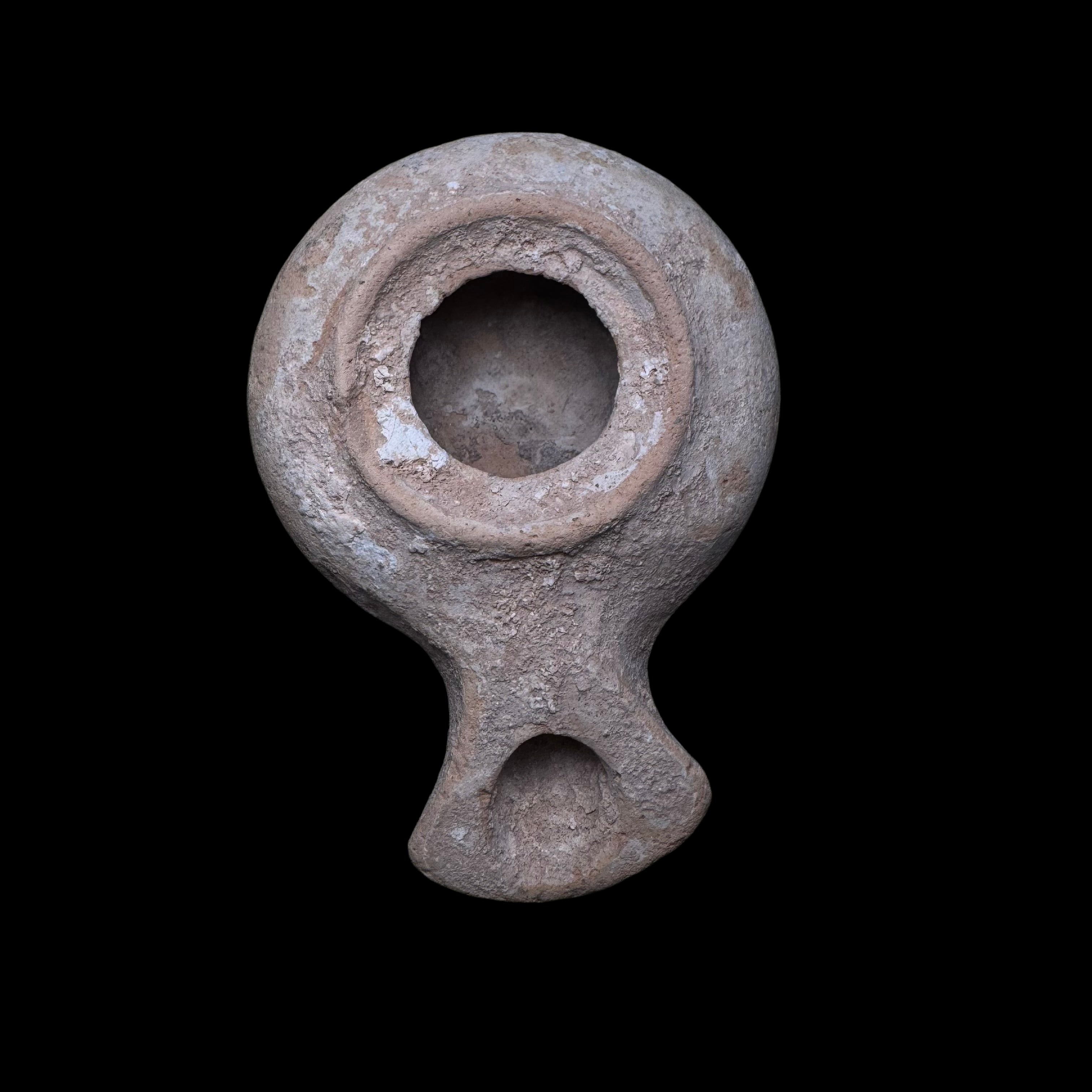 Ancient Hellenistic / Roman “Herodian” Wheel-Made Oil Lamp, Palestine