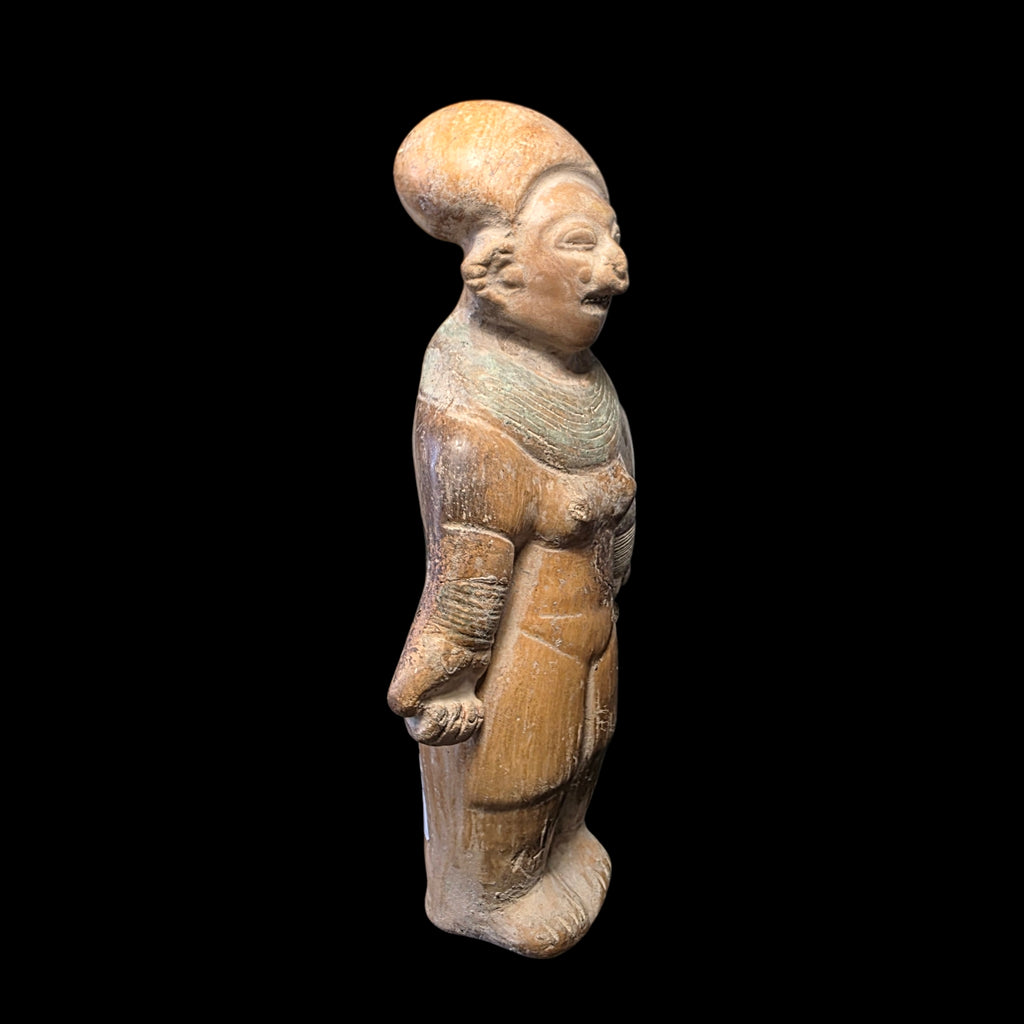 Pre-Columbian Jama-Coaque Pottery Female Figure