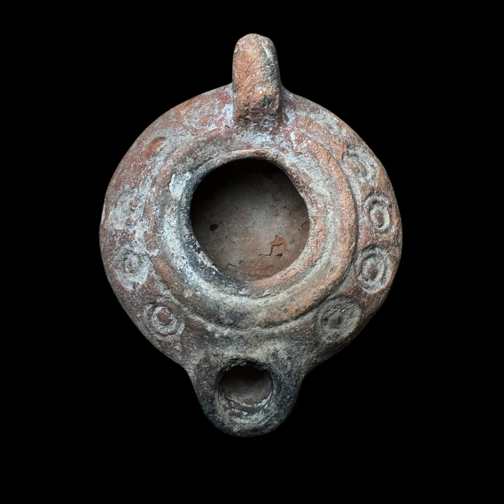 Ancient Roman Pottery Oil LampEastern Mediterranean / Holy Land region