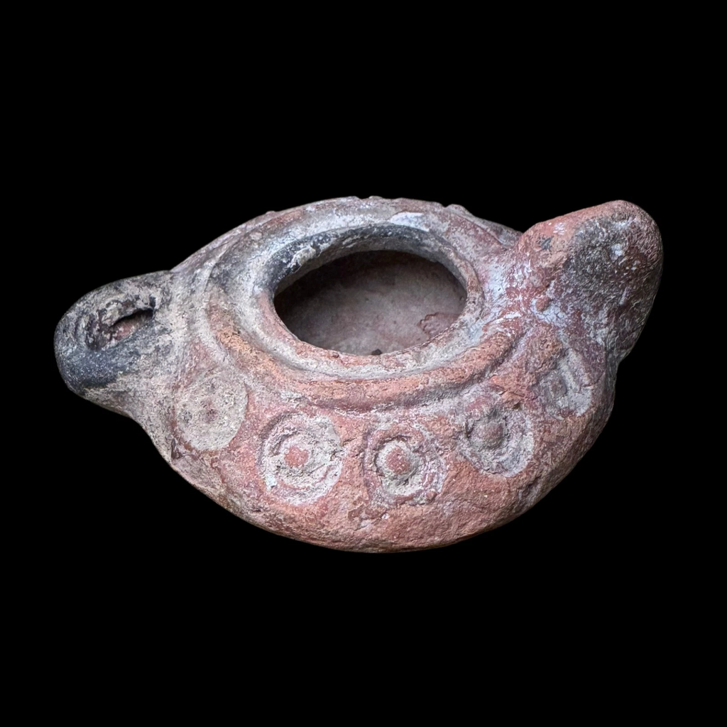 Ancient Roman Pottery Oil LampEastern Mediterranean / Holy Land region