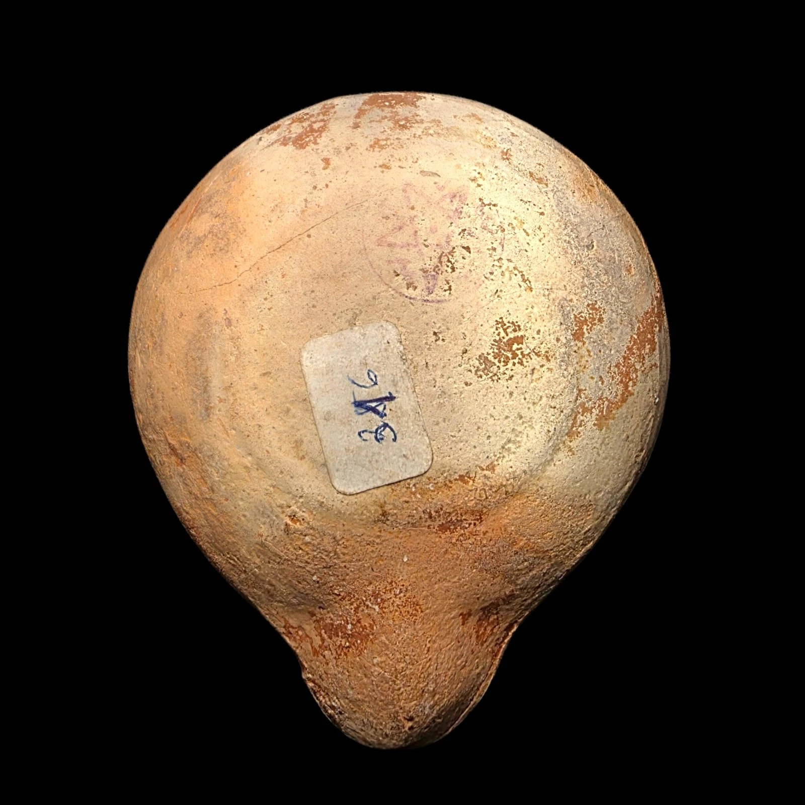 Ancient Roman Pottery Oil Lamp, 3rd–5th Century AD, Holy Land