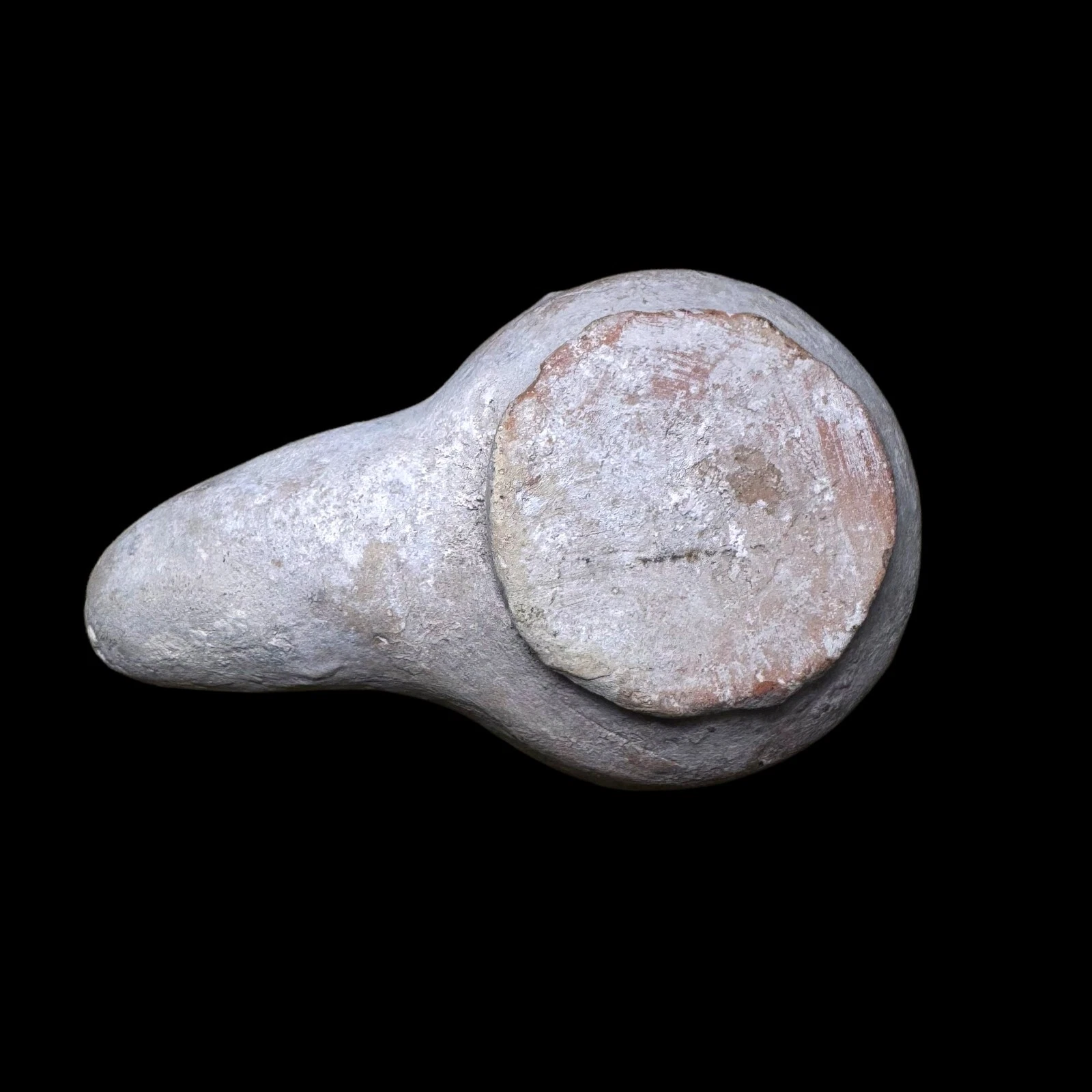 Ancient Hellenistic / Early Roman Clay Oil Lamp — Wheel Made, Holy Land Style
