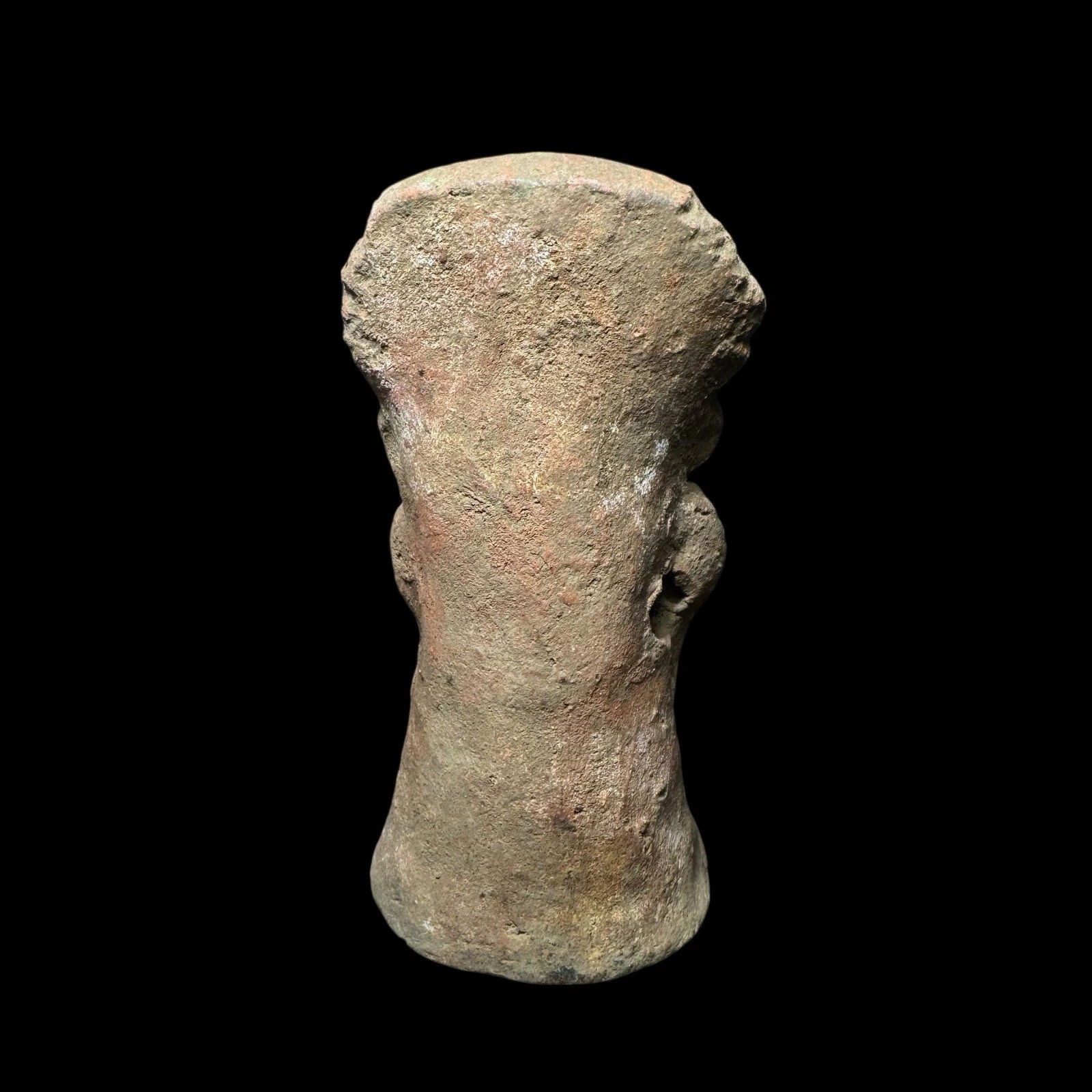 Pre-Columbian Maya Pottery Standing Figure with Traces of Maya Blue, Guatemala