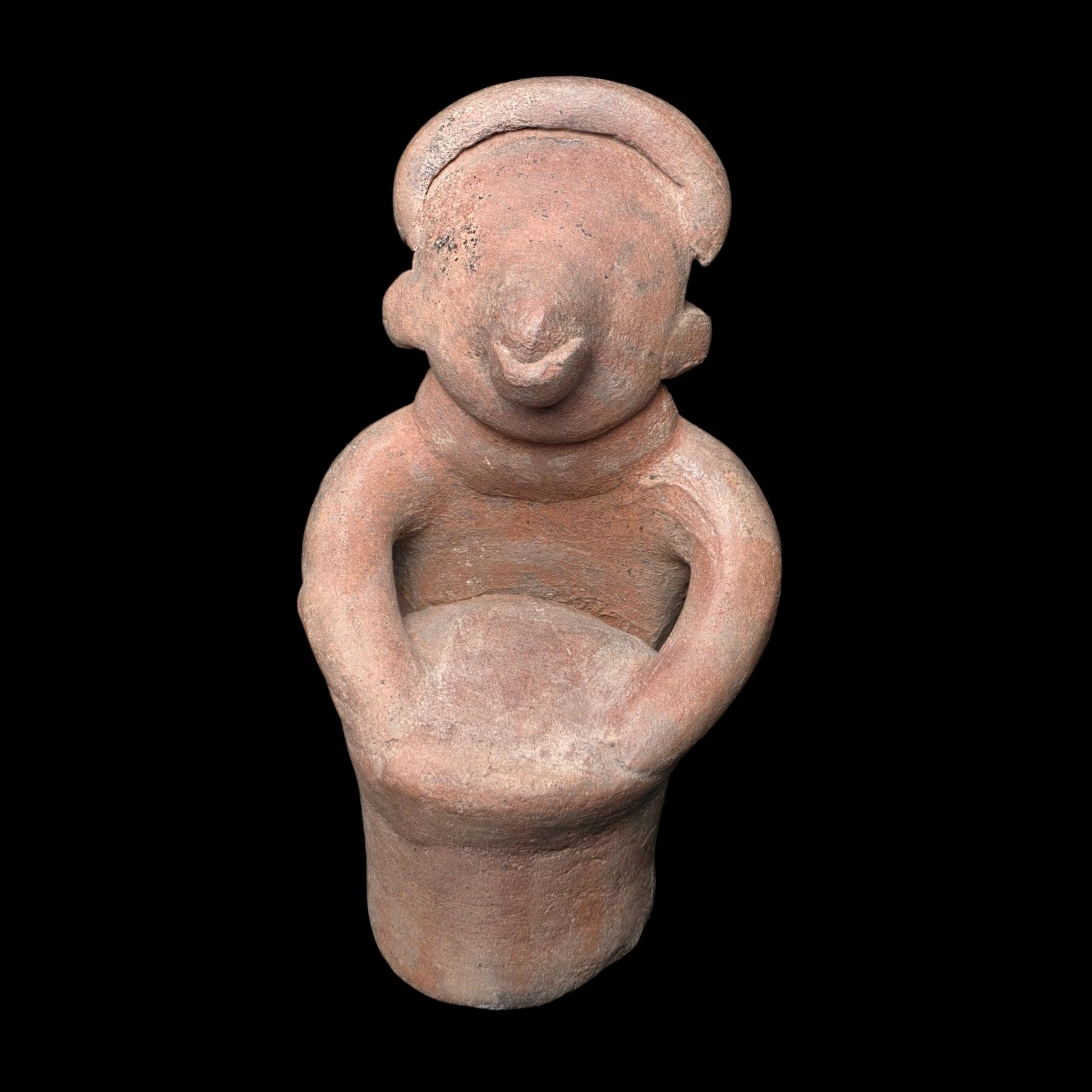 Pre-Columbian Nayarit Pottery Drummer Figure – West Mexico Shaft Tomb