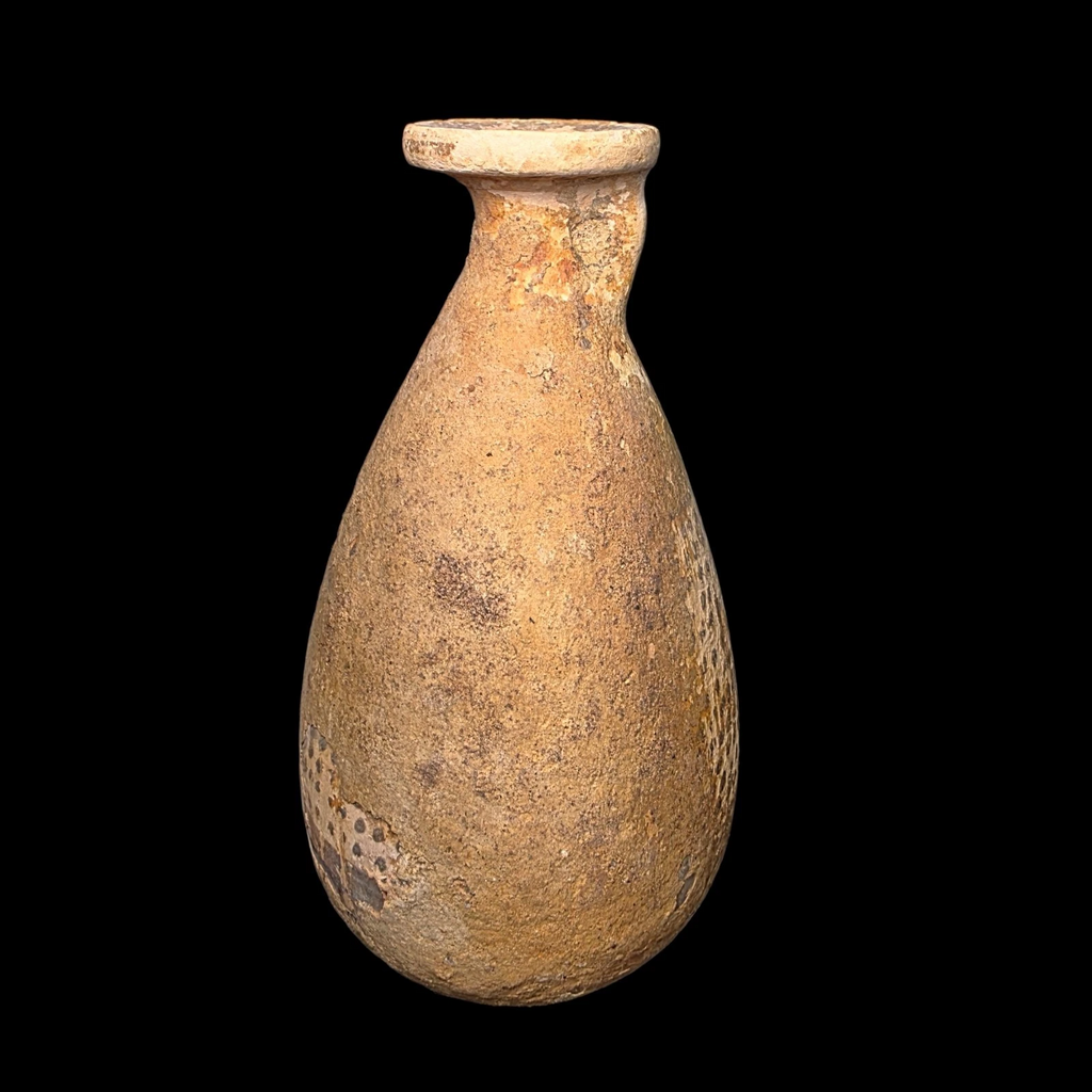 Ancient Greek Corinthian Pottery Alabastron Perfume Vessel