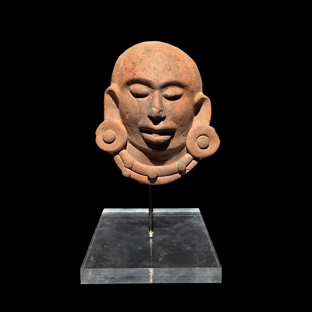 Pre-Columbian Maya pottery head