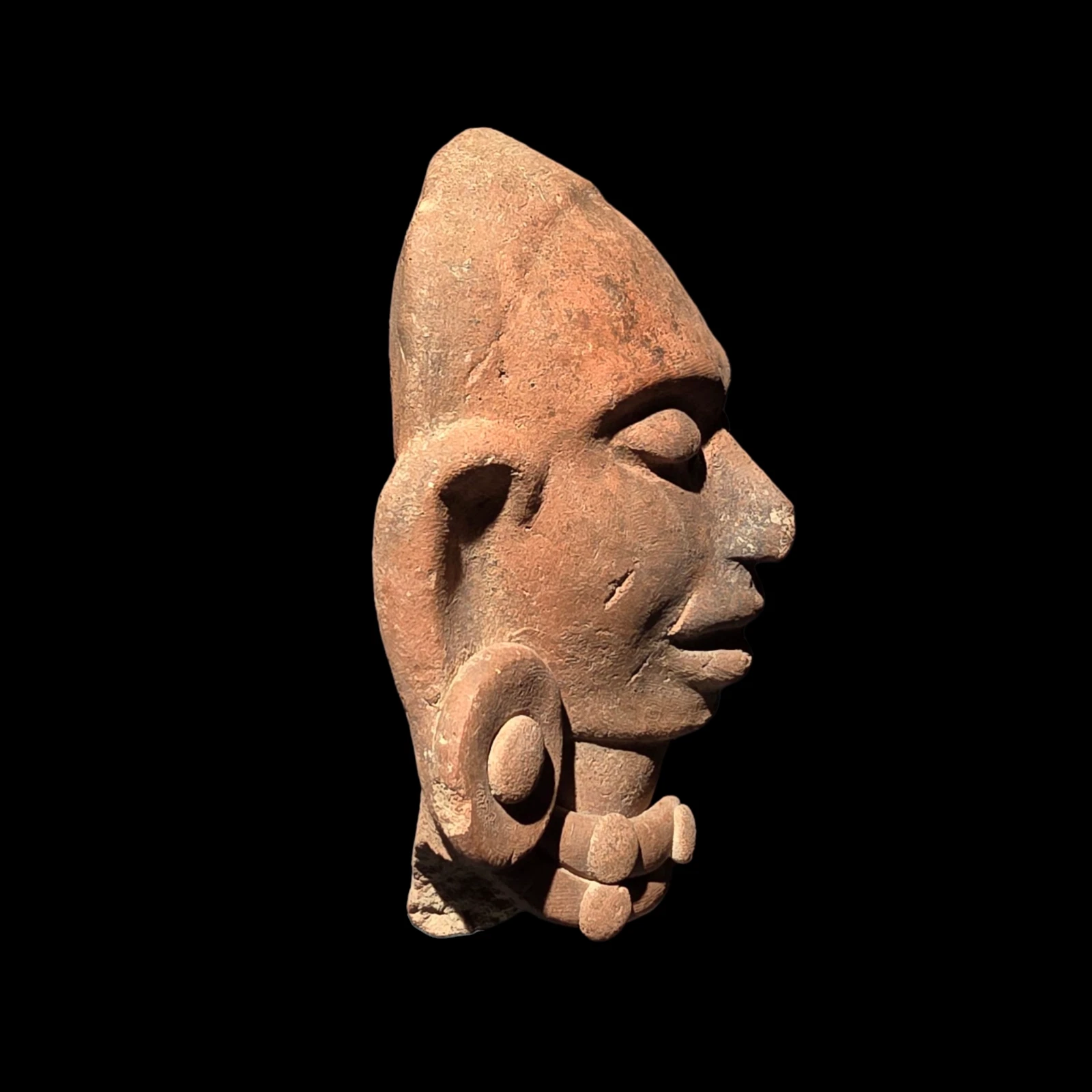 Pre-Columbian Maya pottery head