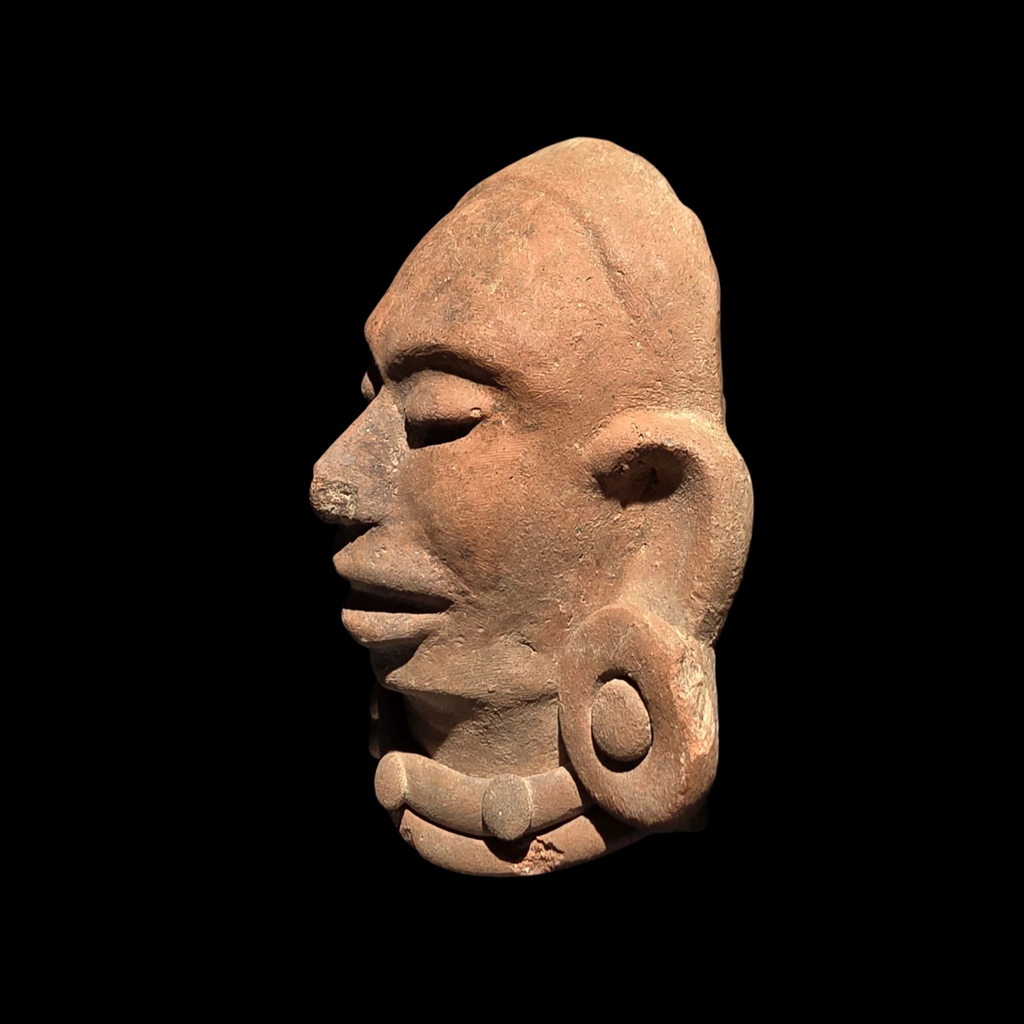 Pre-Columbian Maya pottery head