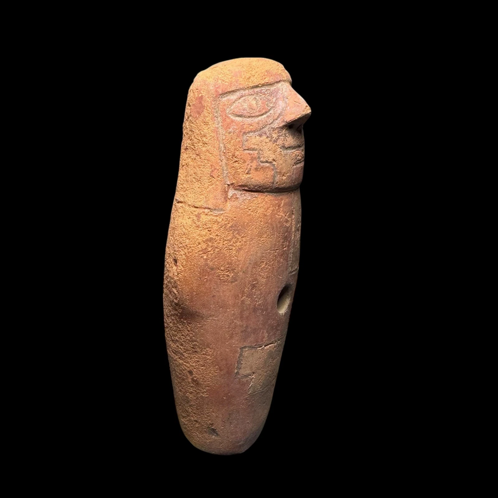 Scarce Pre-Columbian Chavin Painted pottery figure