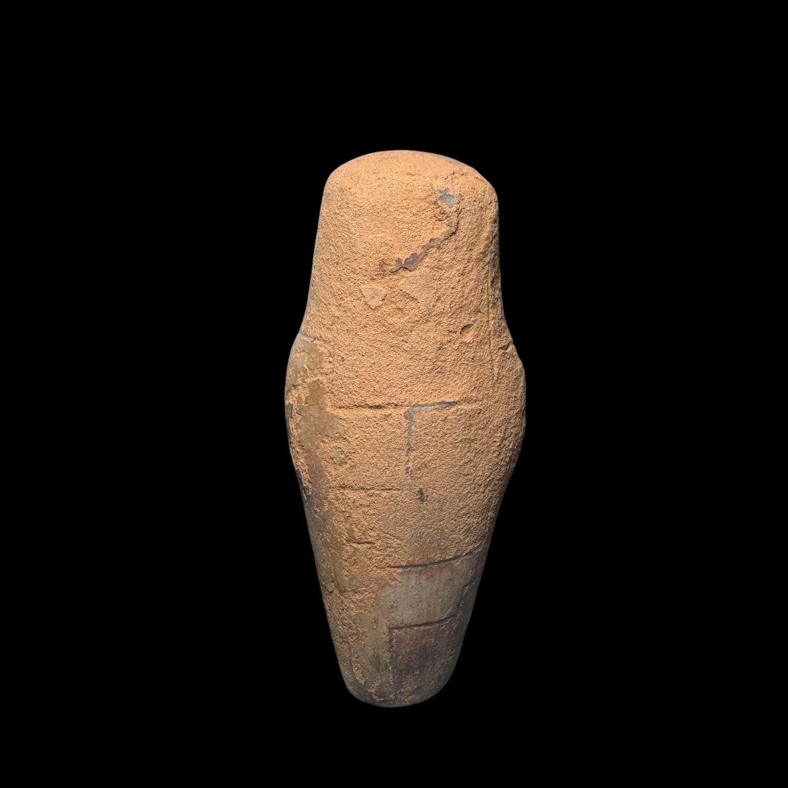 Scarce Pre-Columbian Chavin Painted pottery figure