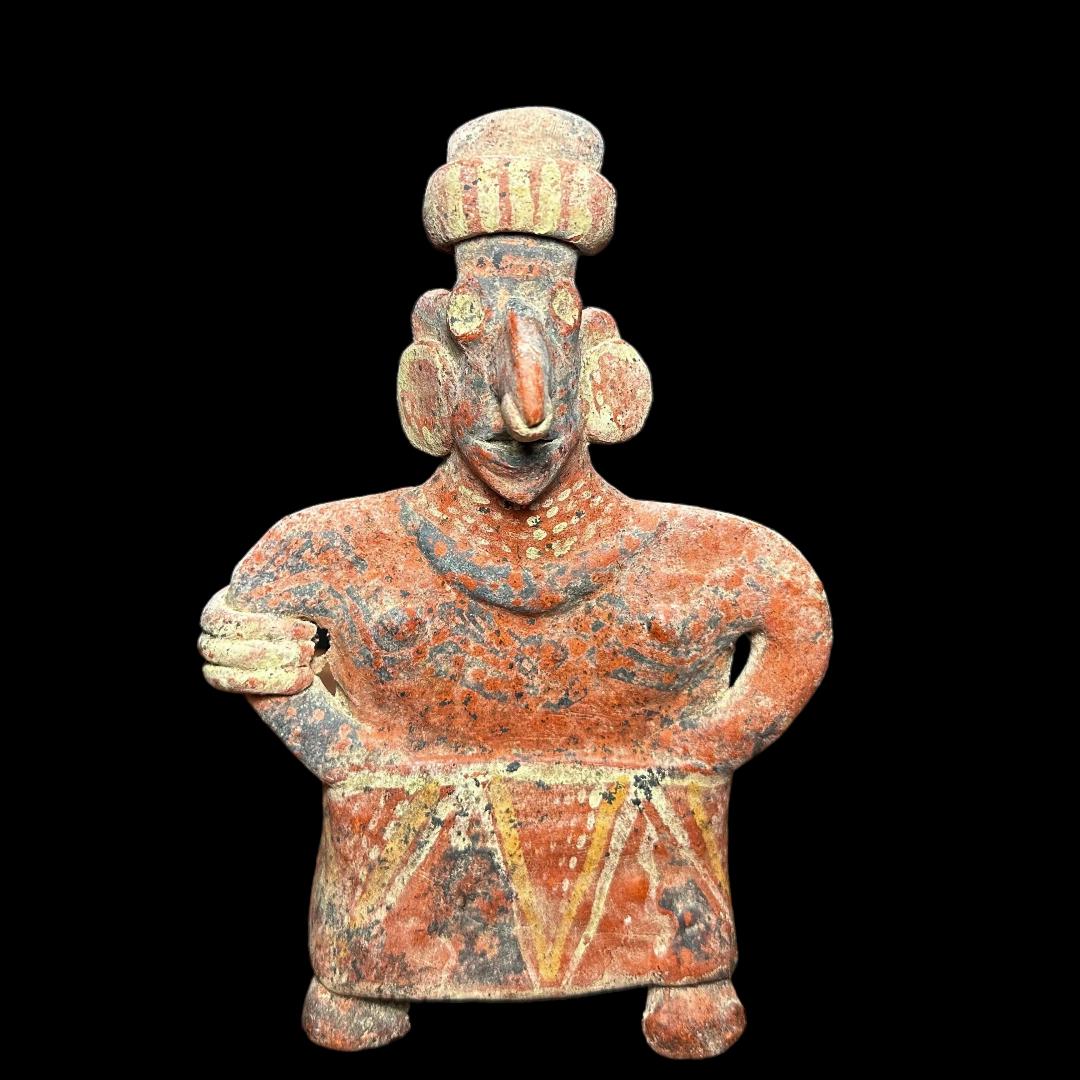 Pre-Columbian Nayarit painted standing figure