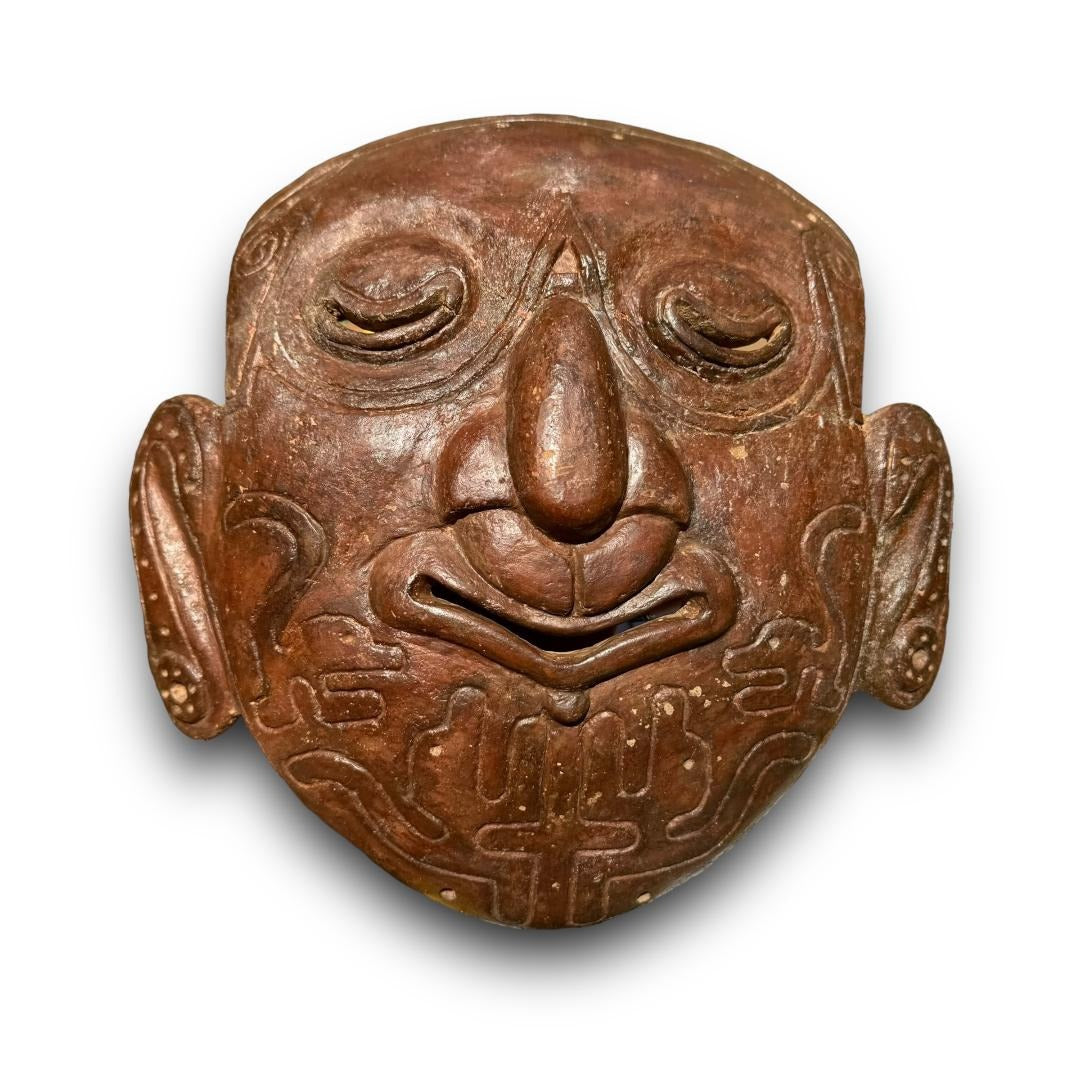 Rare Pre-Columbian Calima pottery mask