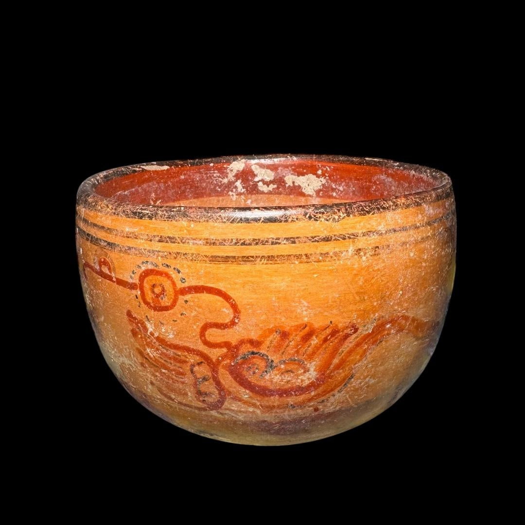 Pre-Columbian Maya Peten painted bowl