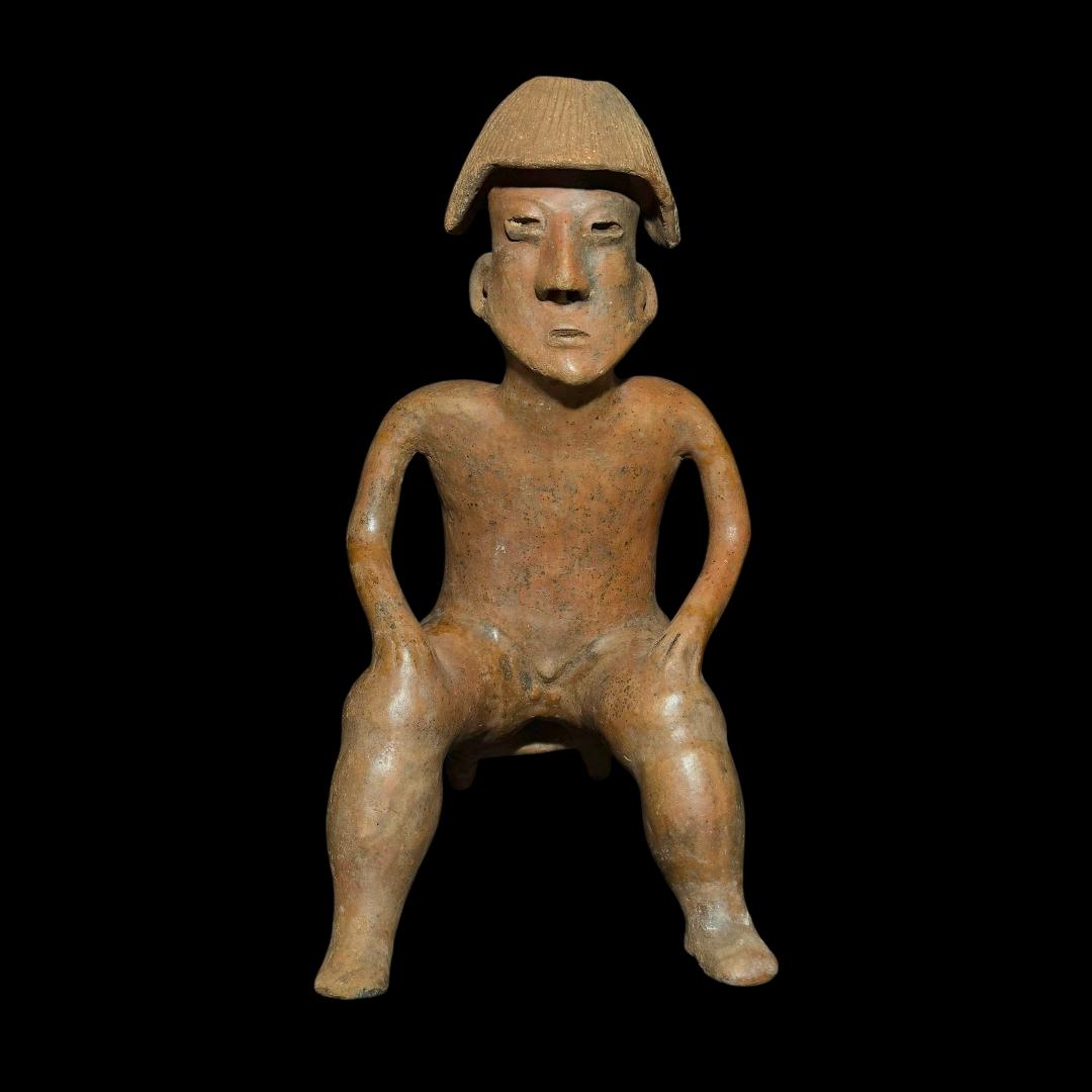 Pre-Columbian Nayarit San Sebastien pottery figure