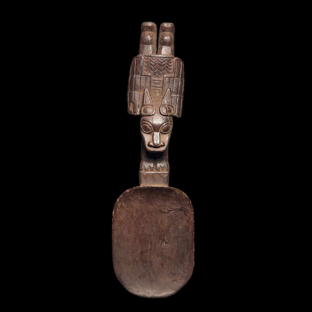 Pre-Columbian Huari wood shaman spoon