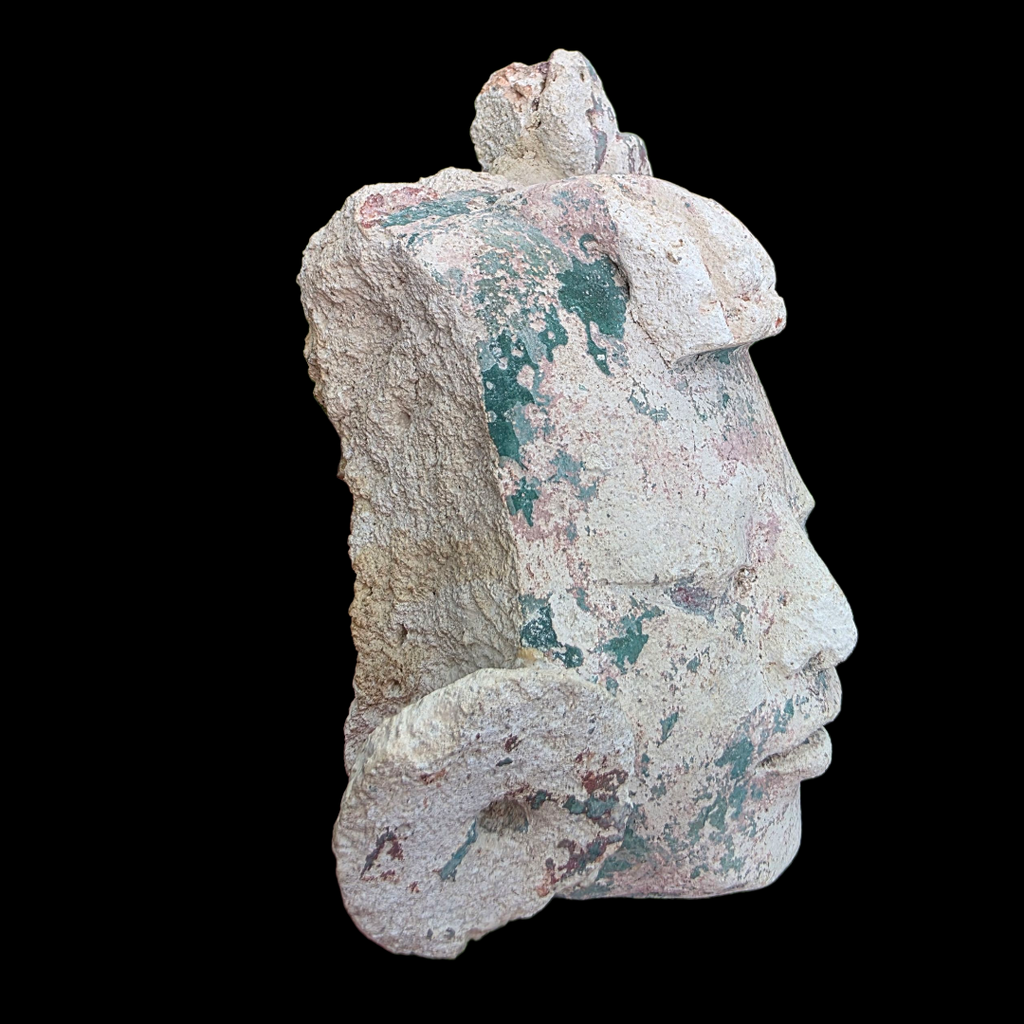 Pre-Columbian Maya Stucco Head