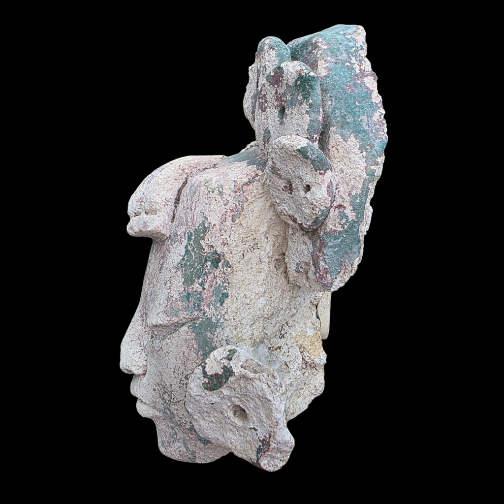 Pre-Columbian Maya Stucco Head
