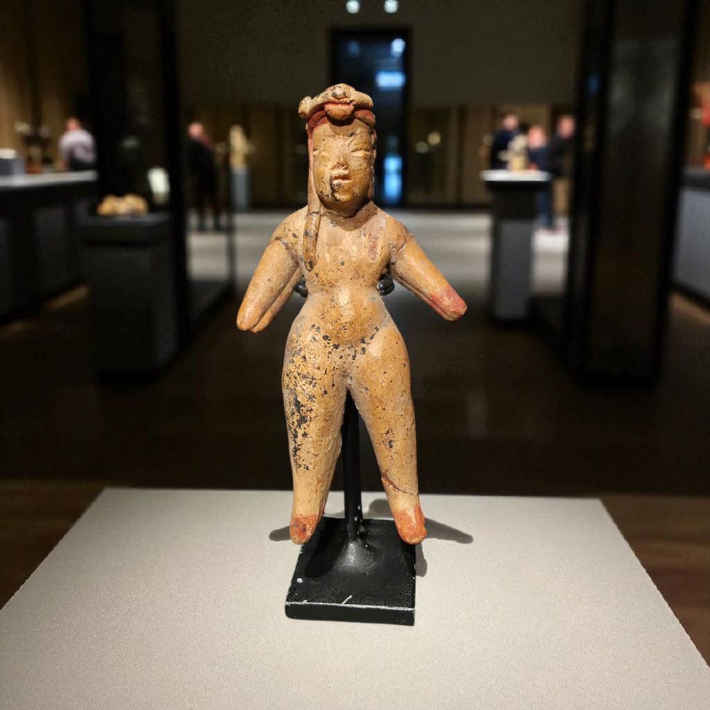 Pre-Columbian Olmec Pottery Figure