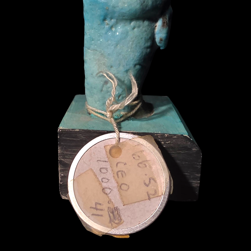 Extremely Rare Egyptian Faience Overseer Ushabti of Lady Isetemkhebit