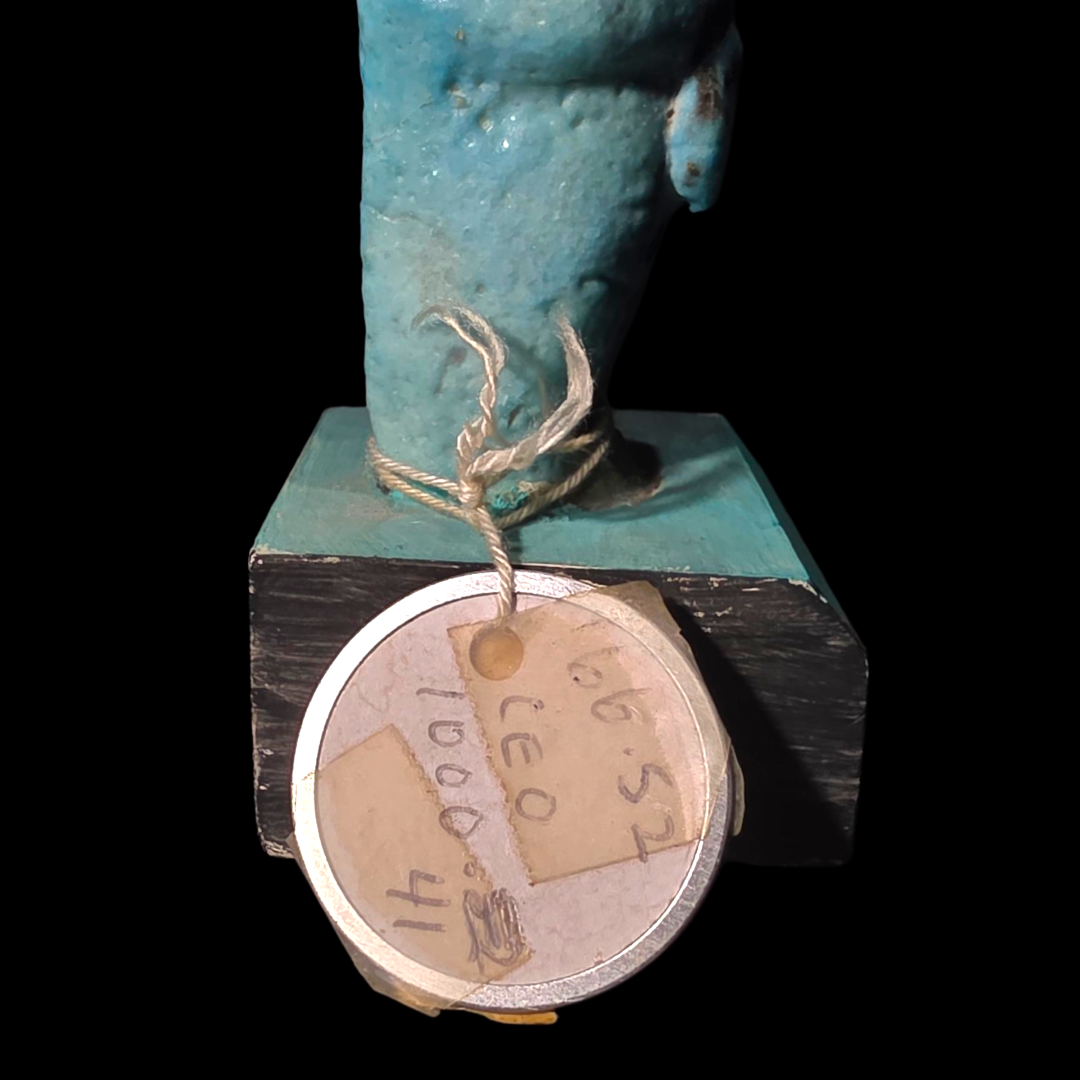 Extremely Rare Egyptian Faience Overseer Ushabti of Lady Isetemkhebit