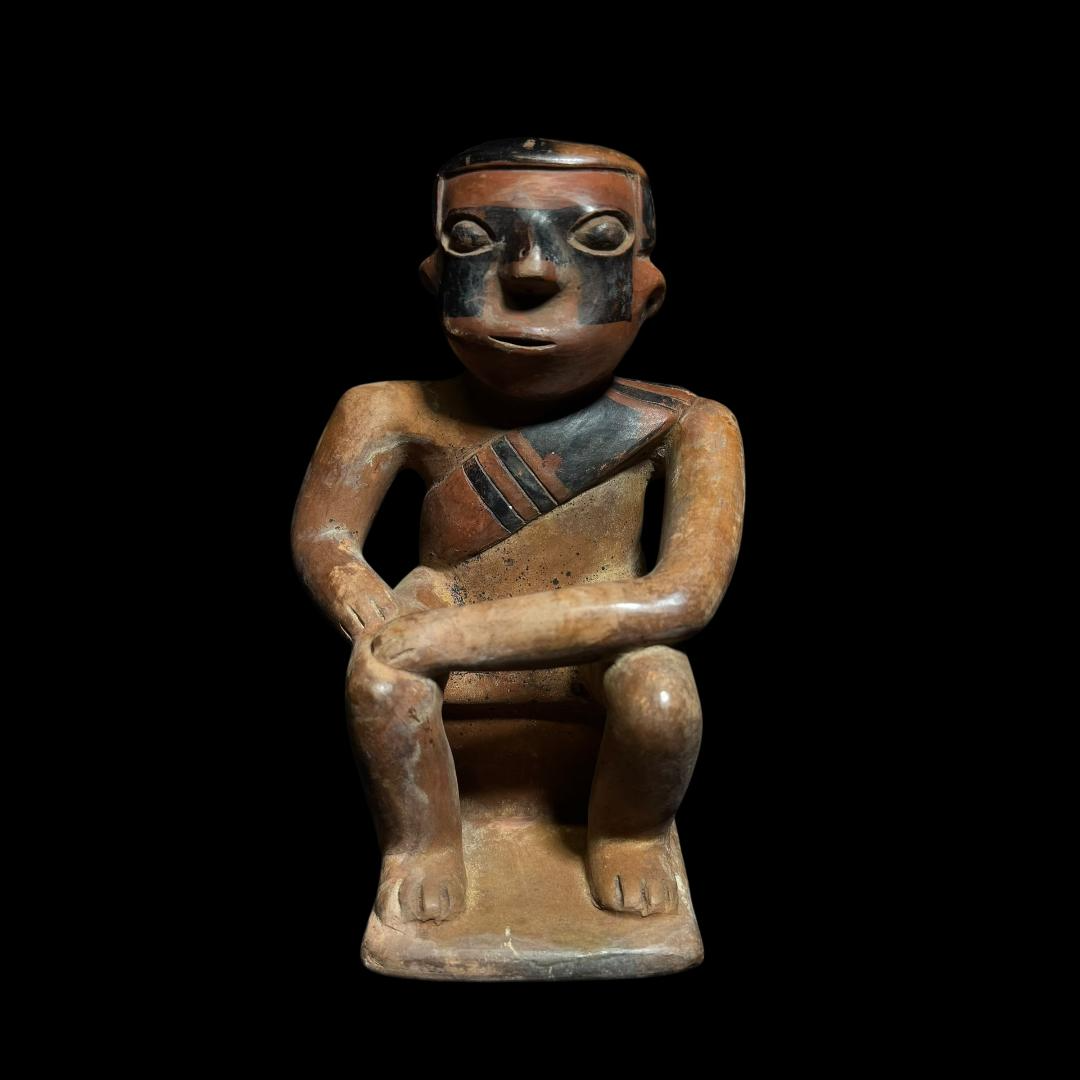 Pre-Columbian Nariño “Coquero” Seated Figure