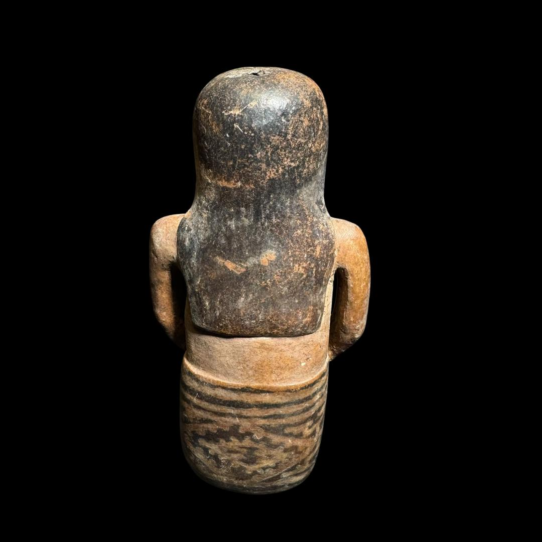 Pre-Columbian Nariño Seated “Coquero” Figure