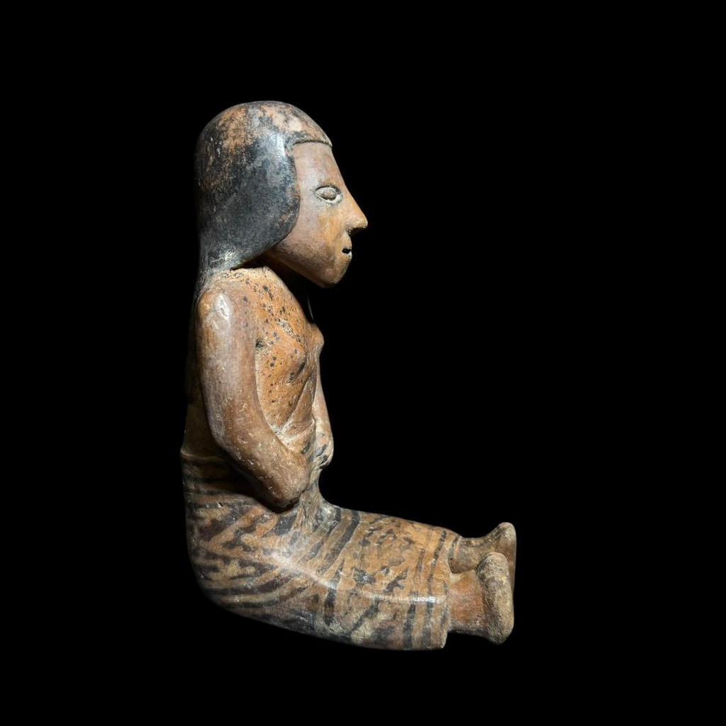 Pre-Columbian Nariño Seated “Coquero” Figure