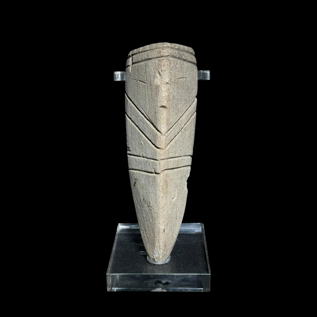 Pre-Columbian Anthropomorphic "Tusk" Ritual Figure (Chorrera tradition)