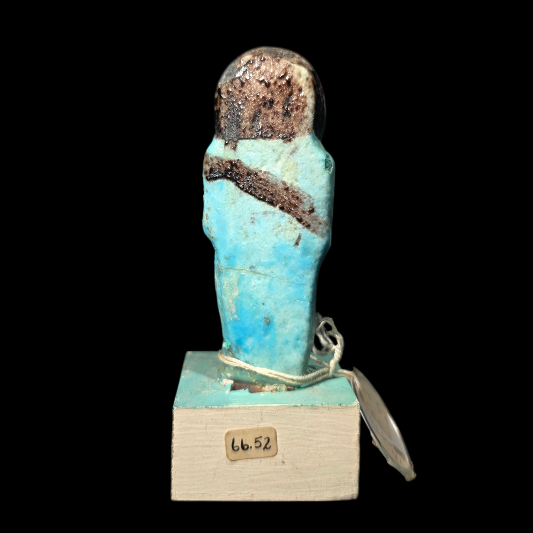 Extremely Rare Egyptian Faience Overseer Ushabti of Lady Isetemkhebit