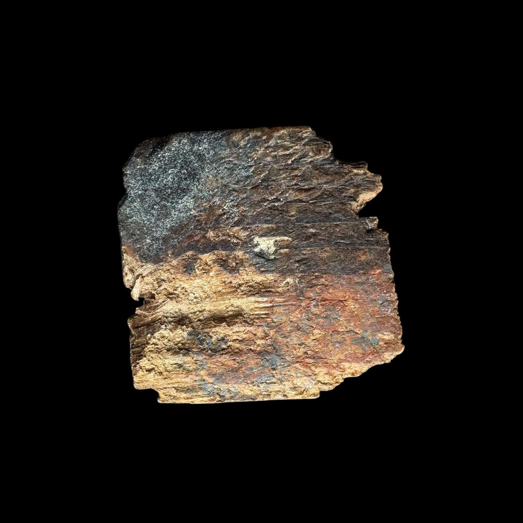 Ancient Egyptian Gilded Wood and Lapis Lazuli Inlaid Eye of Horus Fragment