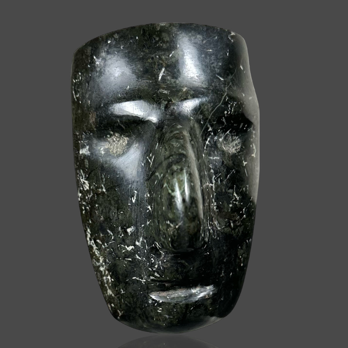 Rare Pre-Columbian Sultepec serpentine mask